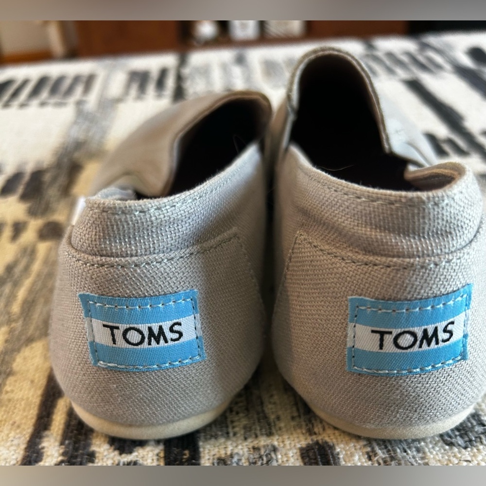 TOMS Light gray Canvas Slip-Ons